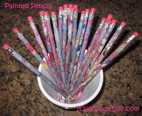 pencils painted