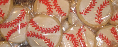 baseball cookies for the team