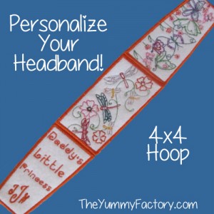 headband 4x4 personalized